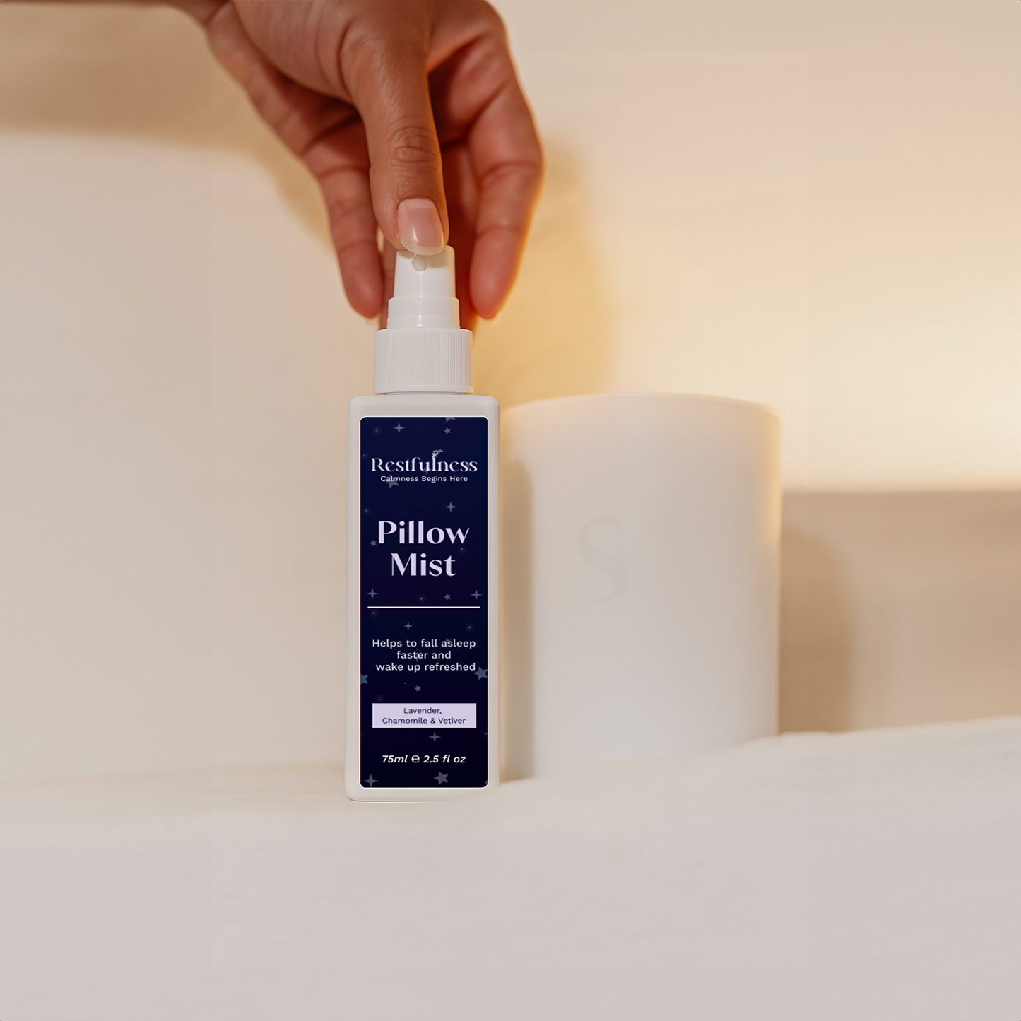 Spray calmante para almohadas