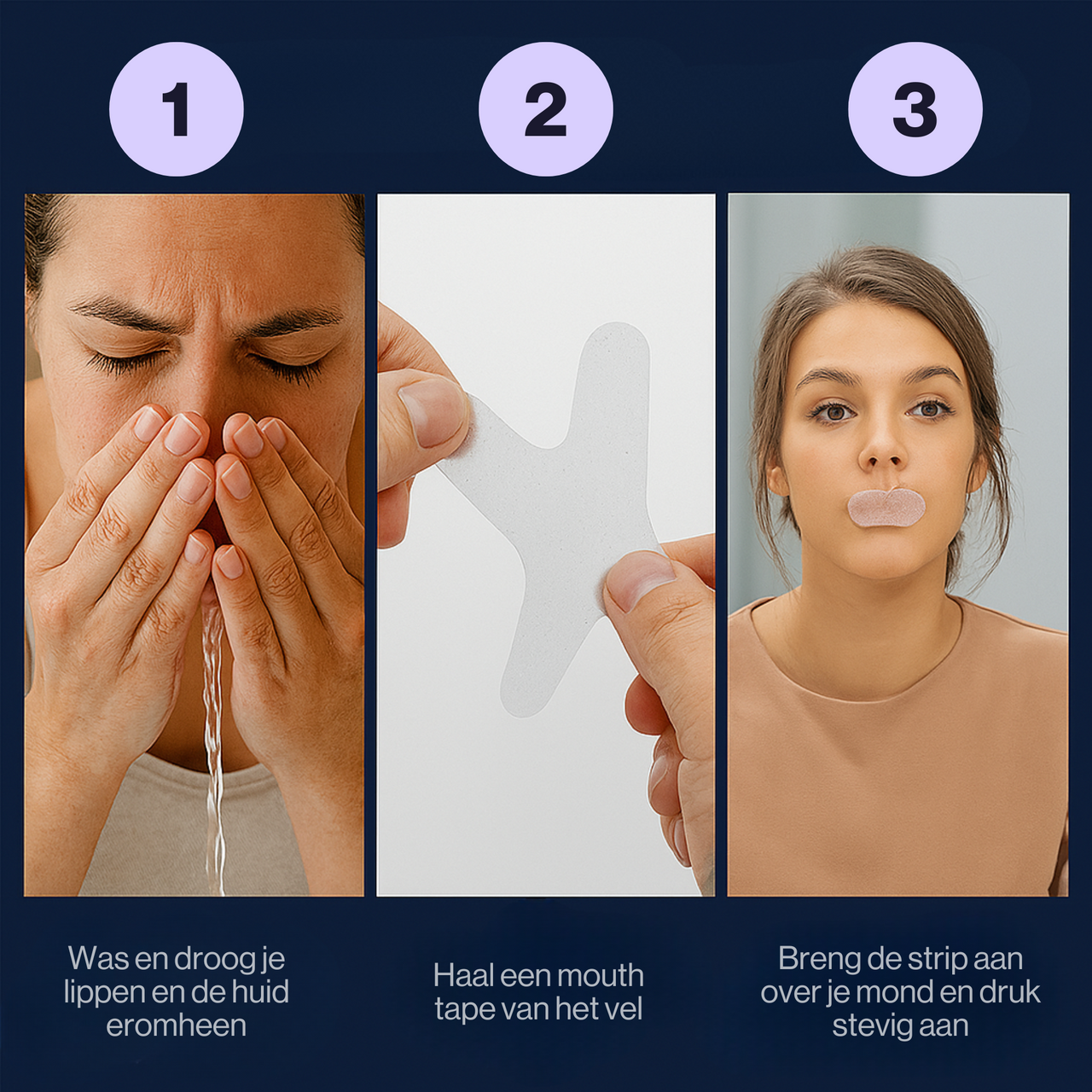 Cinta bucal antirronquidos