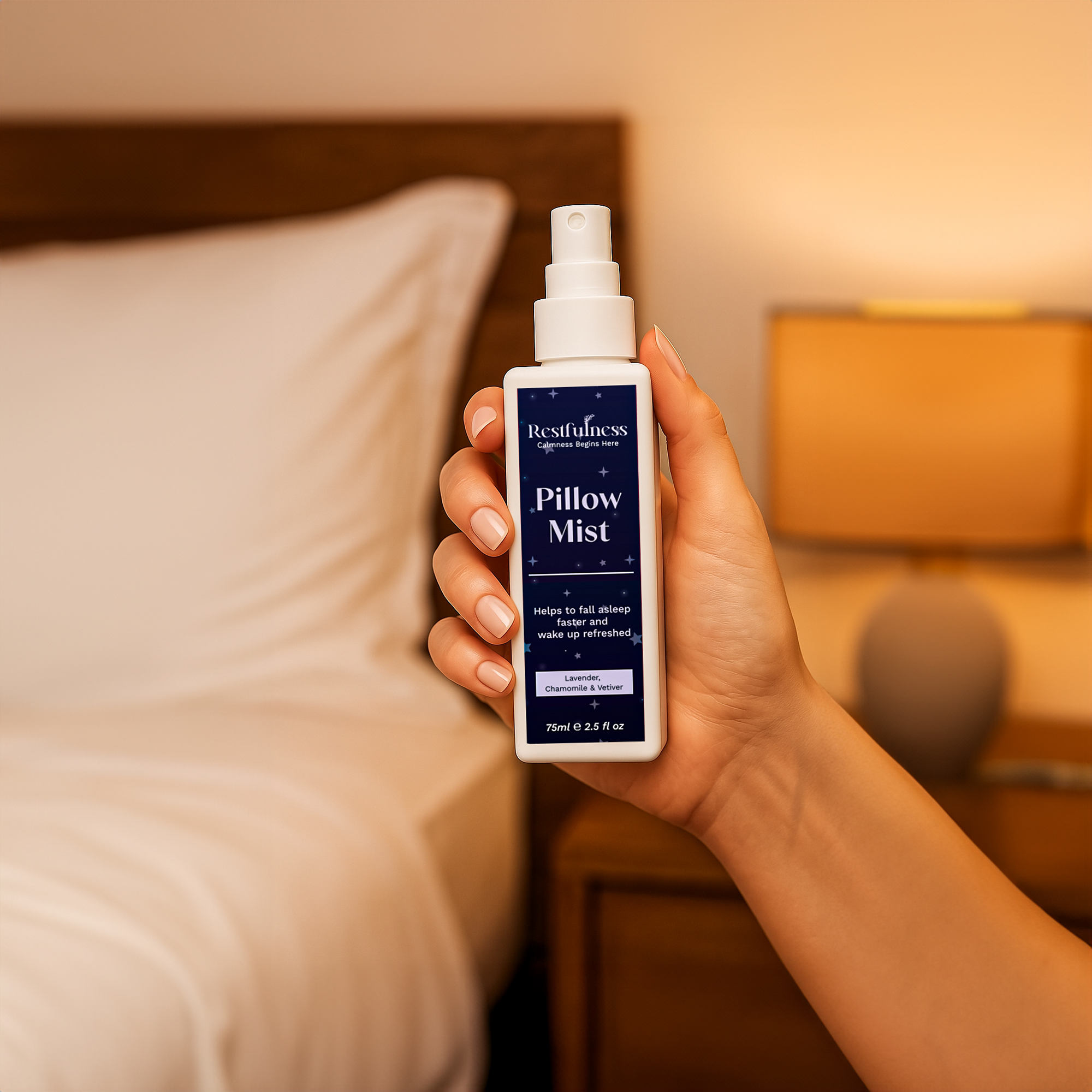 Spray calmante para almohadas